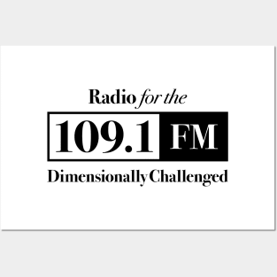Are You Afraid of the Dark - Station 109.1 FM - Radio for the Dimensionally Challenged Posters and Art